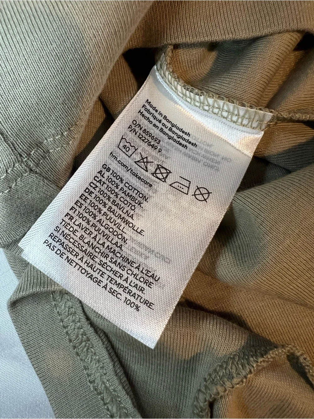 H&M Cotton Jersey Polo One-Piece Romper in Light Taupe Size 18 Months